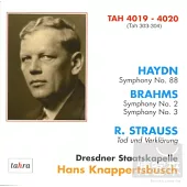 Haydn: Symphony No.88; Brahms: Symphony No.2 & No.3; R. Strauss / Hans Knappertsbusch (2CD)