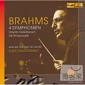 Brahms: Symphonies Nos. 1-4 / Kurt Sanderling(conductor), Rundfunkchor Berlin & Berliner Sinfonie Orchester (4CD)