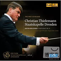 SSKD系列31-布魯克納：第8號交響曲 / 克里斯提安．提勒曼(指揮)德勒斯登國家交響樂團++率團指揮