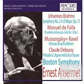 Ansermet with Boston Symphony (Brahms.Falla and Mussorgsky and Denussy) (2CD)