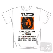 Cat Stevens 凱特史帝文斯 / Wanted 官方授權限量進口T恤 (白.S)
