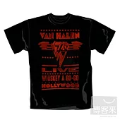 Van Halen 范海倫樂團 / Whiskey 官方授權限量進口T恤 (黑.S)