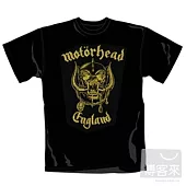 Mot?rhead 機車頭樂團 / England Classic Gold 官方授權限量進口T恤 (黑.S)