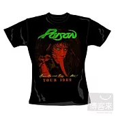 Poison 毒藥樂團 / Tour 官方授權限量進口T恤 (黑.M.女版)