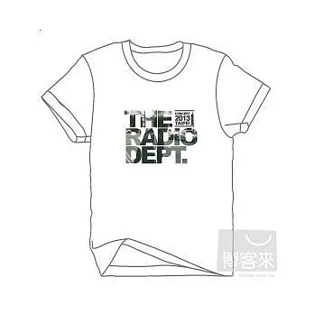 The Radio Dept. 2013台北演唱會紀念T-Shirt (男白,S)