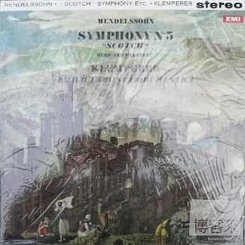 Mendelssohn: Symphony No.3-Scottish/ Hebrides Overture / Otto Klemperer / Philharmonia Orchestra (LP)