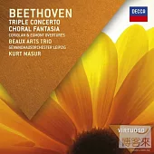 Beethoven: Triple Concerto; Choral Fantasia / Beaux Arts Trio / Kurt Masur / Gewandhausorchester Leipzig