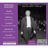 Kempff plays Mozart,Rameau,Couperin,Beethoven and Schubert / Wilhelm Kempff