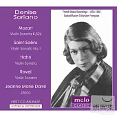 Denise Soriano and Jeanne-Marie Darre play Mozart, Saint-Saens, Hahn and Ravel / Denise Soriano