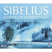 Sibelius complete symphony and violin concerto / Arvo Volmer, Adele Anthony (4CD)