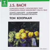 BACH: Violin Concertos BWV1041, 1042, 1043 / Koopman