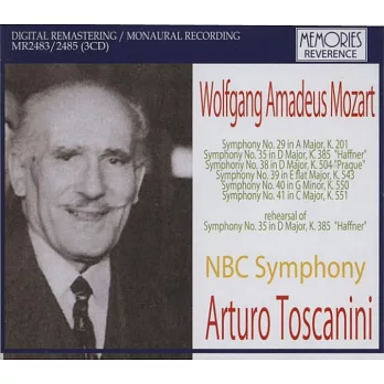 托斯卡尼尼指揮NBC交響樂團的莫札特實況名演~加收珍貴彩排錄音 (3CD)