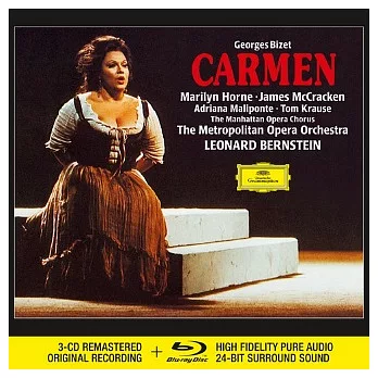 比才：卡門 / 伯恩斯坦指揮 / 紐約大都會歌劇院管弦樂團 (3CD+Blu-Ray Audio)