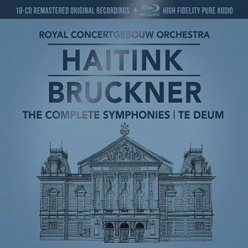 布魯克納交響曲全集 限量版 / 海汀克 指揮 音樂會堂管弦樂團 (10CD+藍光音樂片 藍光音樂片僅限藍光機播放，一般CD唱盤無法讀取）
