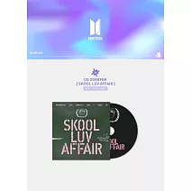 官方周邊商品 BTS CD COASTER 專輯系列 (Skool Luv Affair) 杯墊 (韓國進口版)