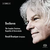 貝多芬: 鋼琴變奏曲及小品全集 / 羅納德.布勞提岡 古鋼琴 (6CD)