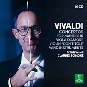 世紀典藏超值盒 - 韋瓦第：協奏曲作品集 / 西蒙內〈指揮〉威尼斯獨奏家合奏團 (16CD)(VIVALDI Concertos for Mandolins, Viola d’amore, Violin “con titoli”, Wind instruments / Claudio Scimone (16CD))