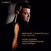 貝多芬/施尼特凱: 小提琴協奏曲 / 瓦丁.葛魯茲曼 小提琴 / 加菲根 指揮 / 琉森交響樂團 (SACD)