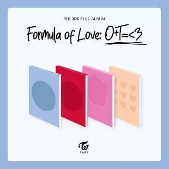 TWICE - VOL.3 [FORMULA OF LOVE:O+T=&lt3] 正規三輯 (韓國進口版) 4版隨機