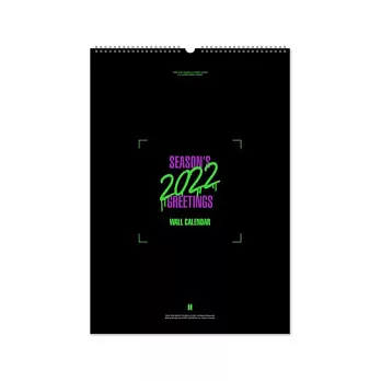 官網版 防彈少年團 BTS 2022 SEASON’S GREETINGS 季節的問候 (韓國進口版) 掛曆組