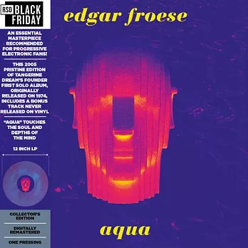 Edgar Froese / Aqua (RSD Black Friday) (進口版LP彩膠唱片)