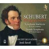 (變形) 舒伯特: 第8,9號交響曲 / 約第.沙瓦爾 指揮 / 國家古樂合奏團 (2SACD)