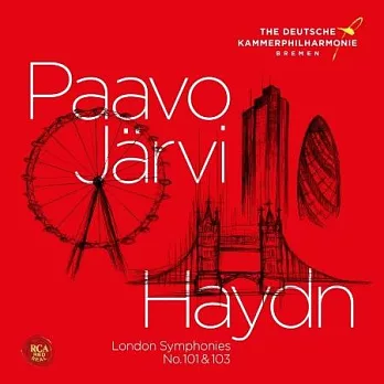 海頓: 倫敦交響曲集，第一冊:第101號「時鐘」、第103號「擂鼓」/ 帕佛．賈維 & 布萊梅德意志室內愛樂管弦樂團