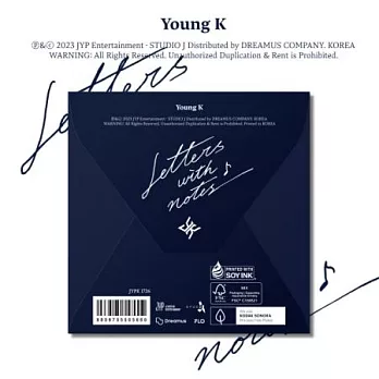 姜永晛 YOUNG K (DAY6) - LETTERS WITH NOT 正規一輯 DIGIPACK版 (韓國進口版)