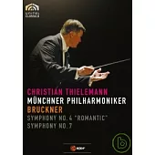 提勒曼指揮布魯克納：第四、七號交響曲/ 提勒曼(指揮)慕尼黑愛樂 DVD