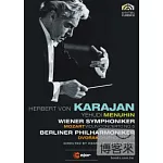 德弗札克:第九號交響曲「新世界」、莫札特:第五號小提琴協奏曲/ 卡拉揚(指揮)柏林愛樂與維也納交響樂團，曼紐因(小提琴) DVD