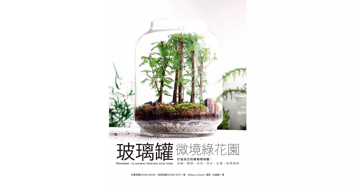 玻璃罐微境綠花園 打造自己的擬縮植物園：苔蘚．蕨類．多肉．草本．針葉．熱帶植物 (電子書) | 拾書所
