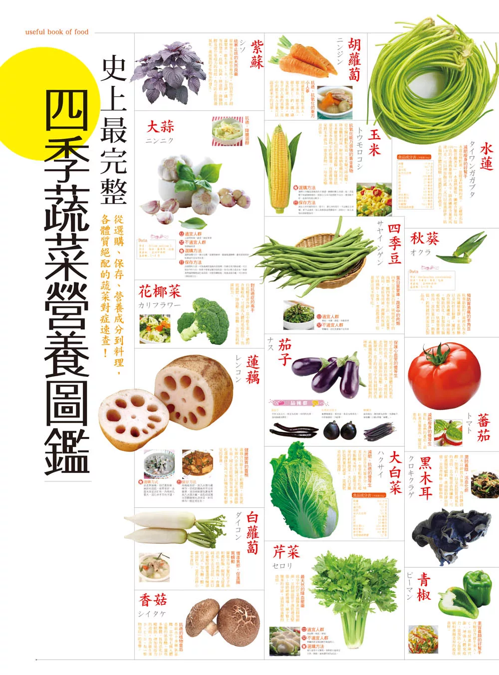 史上最完整四季蔬菜營養圖鑑 (電子書)