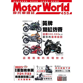 摩托車雜誌Motorworld 6月號/2023第455期 (電子雜誌)