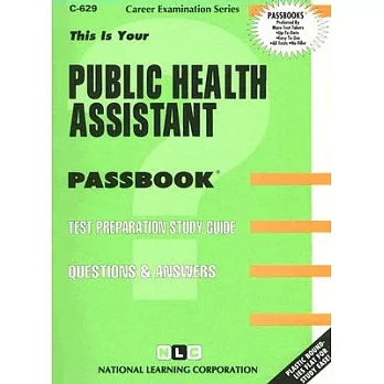 Passbooks for Career Opportunities: Public Health Assistant