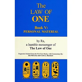 The Law of One Book 5: Personal Material