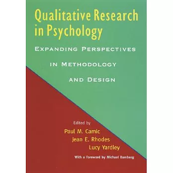 Qualitative Research in Psychology: Expanding Perspectives in Methodology and Design