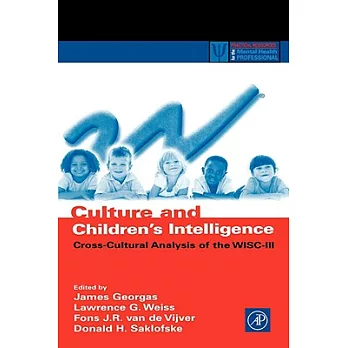 Culture and Children’s Intelligence: Cross-Cultural Analysis of the Wisc-III