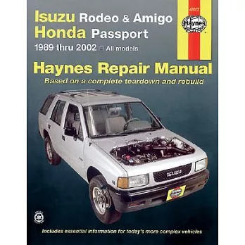 博客來-Haynes Isuzu Rodeo, Amigo & Honda Passport, 1989 Thru 2002