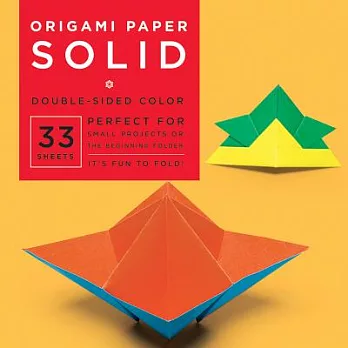 Origami Paper - Solid - 6 3/4＂ - 33 Sheets: Tuttle Origami Paper: High-Quality Origami Sheets Printed with 8 Different Colors: Instructions for 6 Proj