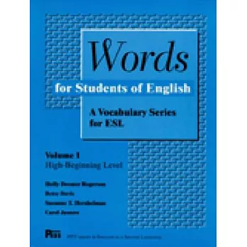 Words for Students of English: A Vocabulary Series for Esl