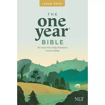 The One Year Bible: New Living Translation Version, Premium Slimline, Large Print, Arranged in 365 Daily Readings