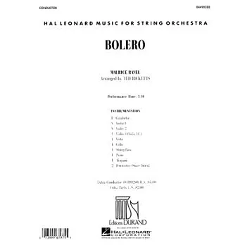 Bolero: Hal Leonard Music for String Orchestra, Conductor