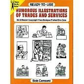 Ready-To-Use Humorous Illustrations of Trades and Services