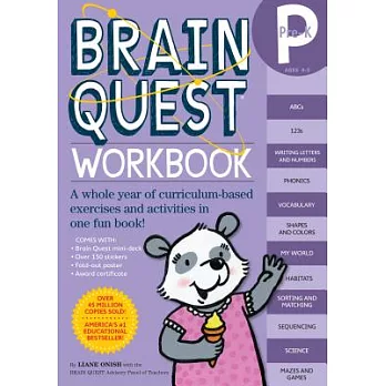 Brain Quest Workbook: Pre-K [With Stickers]