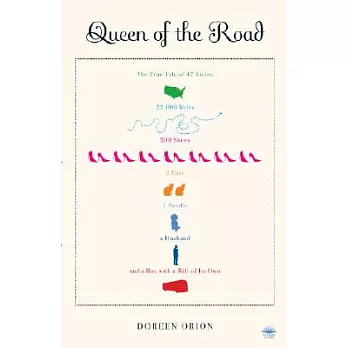 Queen of the Road: The True Tale of 47 States, 22,000 Miles, 200 Shoes, 2 Cats, 1 Poodle, a Husband, and a Bus with a Will of Its Own