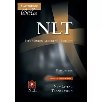 Holy Bible: New Living Translation, Brown, Goatskin Leather, Pitt Minion Reference