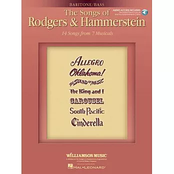The Songs of Rodgers and Hammerstein: Baritone/Bass/14 Songs from 7 Musicals
