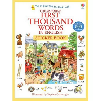 1000個英語單字貼紙書 First Thousand Words in English Sticker book