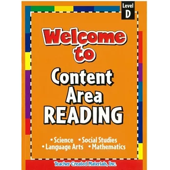 Welcome to Content Area Reading D
