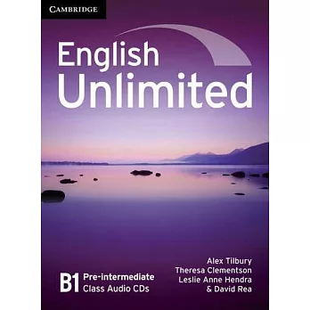 English Unlimited: B1 Pre-Intermediate Class Audio CDs
